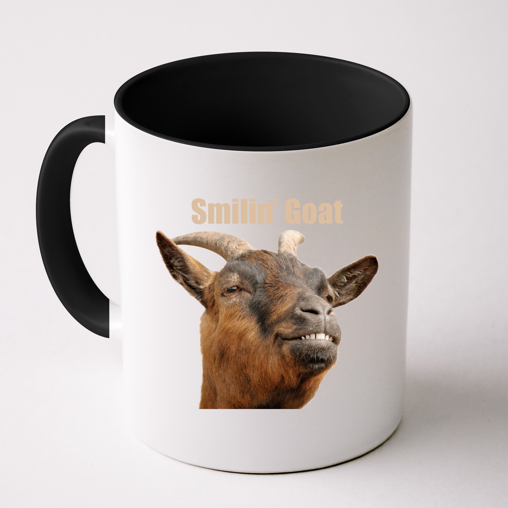Smiling Goat Funny Mug