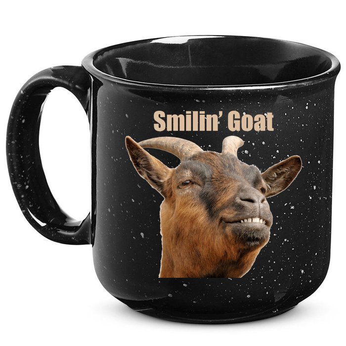 Smiling Goat Funny 15oz Campfire Ceramic Mug