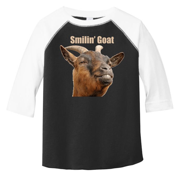 Smiling Goat Funny Toddler Fine Jersey T-Shirt