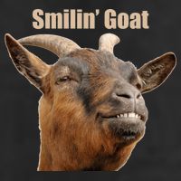 Smiling Goat Funny Golf Towel