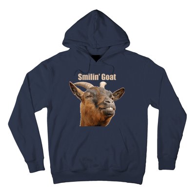 Smiling Goat Funny Hoodie