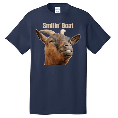 Smiling Goat Funny Tall T-Shirt