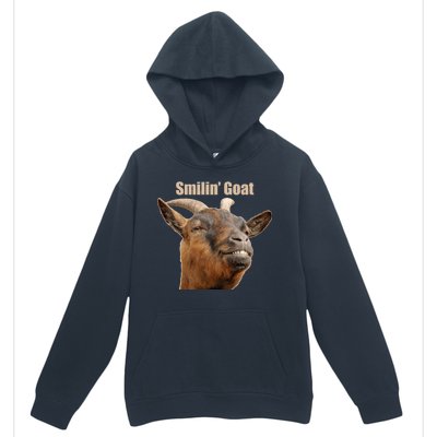 Smiling Goat Funny Urban Pullover Hoodie