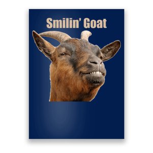 Smiling Goat Funny Poster