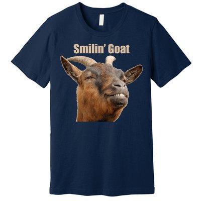 Smiling Goat Funny Premium T-Shirt