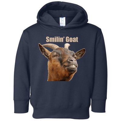 Smiling Goat Funny Toddler Hoodie