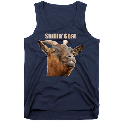 Smiling Goat Funny Tank Top