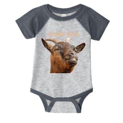 Smiling Goat Funny Infant Baby Jersey Bodysuit