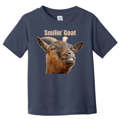 Smiling Goat Funny Toddler T-Shirt