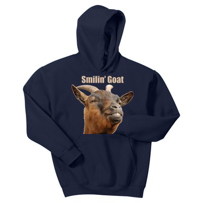 Smiling Goat Funny Kids Hoodie