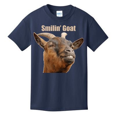 Smiling Goat Funny Kids T-Shirt