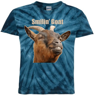 Smiling Goat Funny Kids Tie-Dye T-Shirt