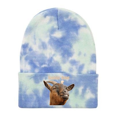 Smiling Goat Funny Tie Dye 12in Knit Beanie