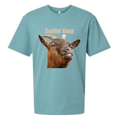 Smiling Goat Funny Sueded Cloud Jersey T-Shirt