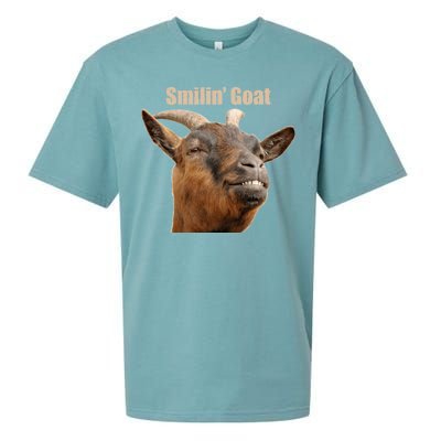 Smiling Goat Funny Sueded Cloud Jersey T-Shirt