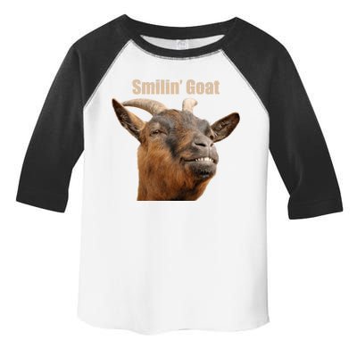 Smiling Goat Funny Toddler Fine Jersey T-Shirt