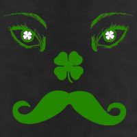 Smiling Irish Eyes Cloverleaf Mustache Cool Comfort Performance Bucket Hat