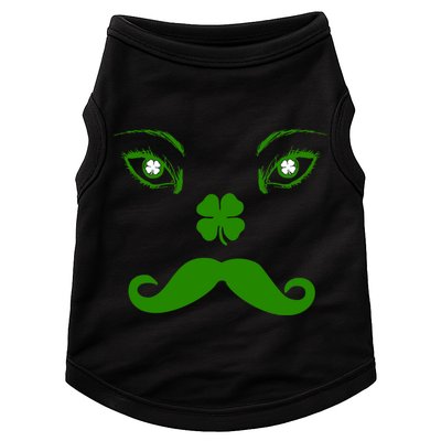 Smiling Irish Eyes Cloverleaf Mustache Doggie Tank