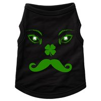 Smiling Irish Eyes Cloverleaf Mustache Doggie Tank