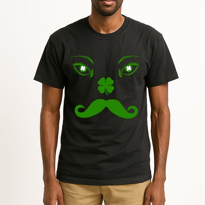 Smiling Irish Eyes Cloverleaf Mustache Tall T-Shirt