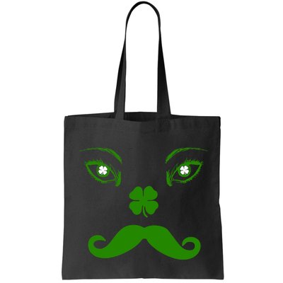 Smiling Irish Eyes Cloverleaf Mustache Bag