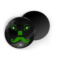 Smiling Irish Eyes Cloverleaf Mustache Magnet