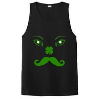 Smiling Irish Eyes Cloverleaf Mustache PosiCharge Competitor Tank