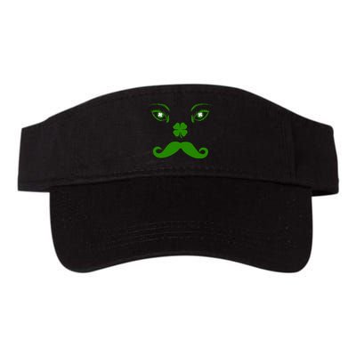 Smiling Irish Eyes Cloverleaf Mustache Visor