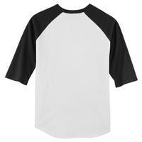 Smiling Irish Eyes Cloverleaf Mustache Kids Colorblock Raglan Jersey