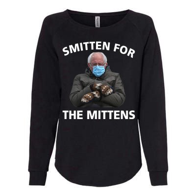 Smitten For The Mittens Bernie Sanders Womens California Wash Sweatshirt