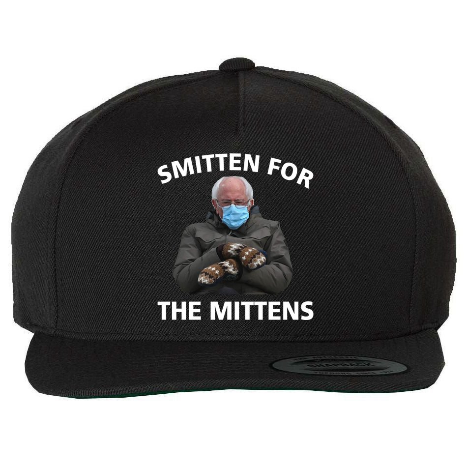 Smitten For The Mittens Bernie Sanders Wool Snapback Cap