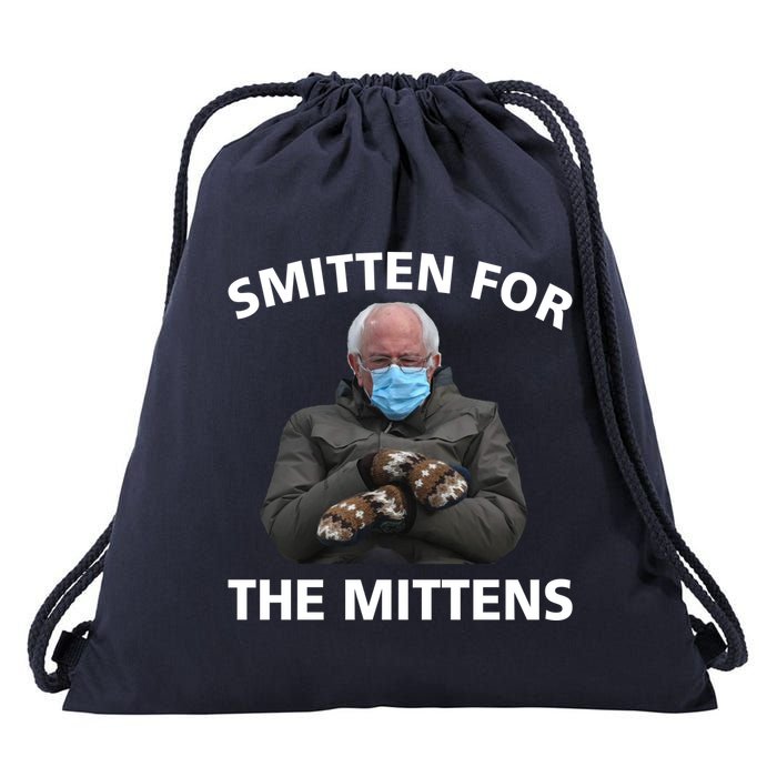 Smitten For The Mittens Bernie Sanders Drawstring Bag