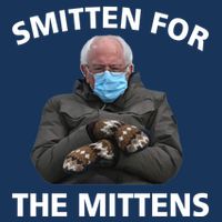 Smitten For The Mittens Bernie Sanders Drawstring Bag