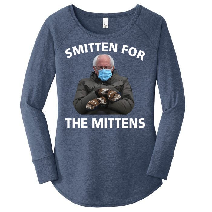 Smitten For The Mittens Bernie Sanders Women's Perfect Tri Tunic Long Sleeve Shirt