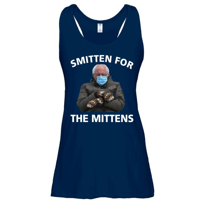 Smitten For The Mittens Bernie Sanders Ladies Essential Flowy Tank