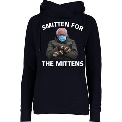 Smitten For The Mittens Bernie Sanders Womens Funnel Neck Pullover Hood