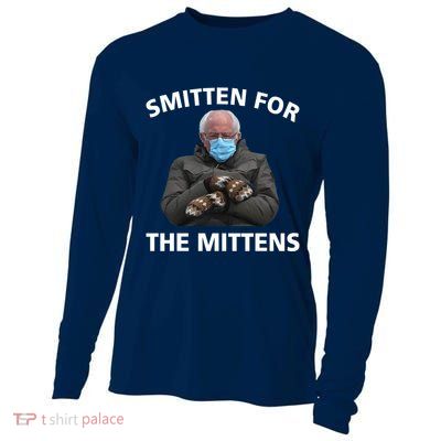 Smitten For The Mittens Bernie Sanders Cooling Performance Long Sleeve Crew