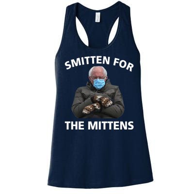 Smitten For The Mittens Bernie Sanders Women's Racerback Tank