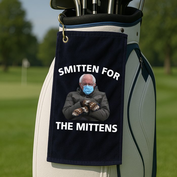 Smitten For The Mittens Bernie Sanders Golf Towel