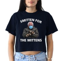 Smitten For The Mittens Bernie Sanders Crop Top