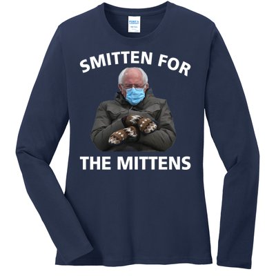 Smitten For The Mittens Bernie Sanders Ladies Long Sleeve Shirt