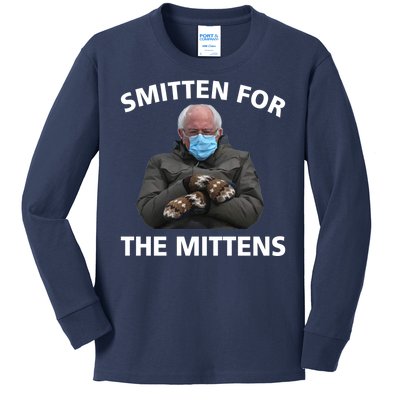 Smitten For The Mittens Bernie Sanders Kids Long Sleeve Shirt