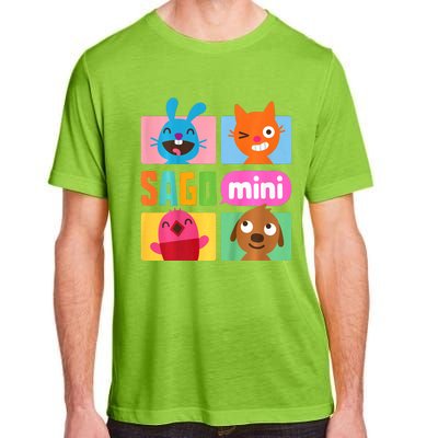 Sago Mini Jack Jinja Robin And Harvey Grid Adult ChromaSoft Performance T-Shirt