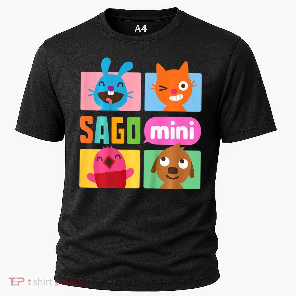 Sago Mini Jack Jinja Robin And Harvey Grid Cooling Performance Crew T-Shirt