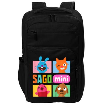 Sago Mini Jack Jinja Robin And Harvey Grid Impact Tech Backpack