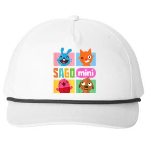 Sago Mini Jack Jinja Robin And Harvey Grid Snapback Five-Panel Rope Hat