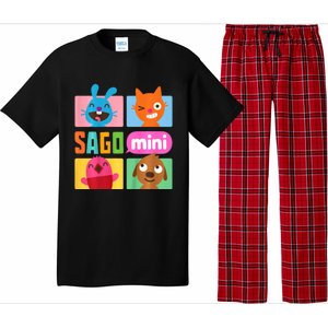 Sago Mini Jack Jinja Robin And Harvey Grid Pajama Set