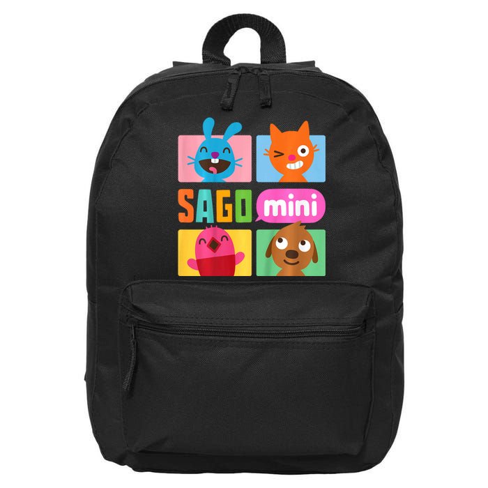 Sago Mini Jack Jinja Robin And Harvey Grid 16 in Basic Backpack