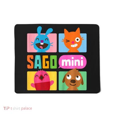 Sago Mini Jack Jinja Robin And Harvey Grid Mousepad