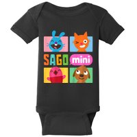 Sago Mini Jack Jinja Robin And Harvey Grid Baby Bodysuit